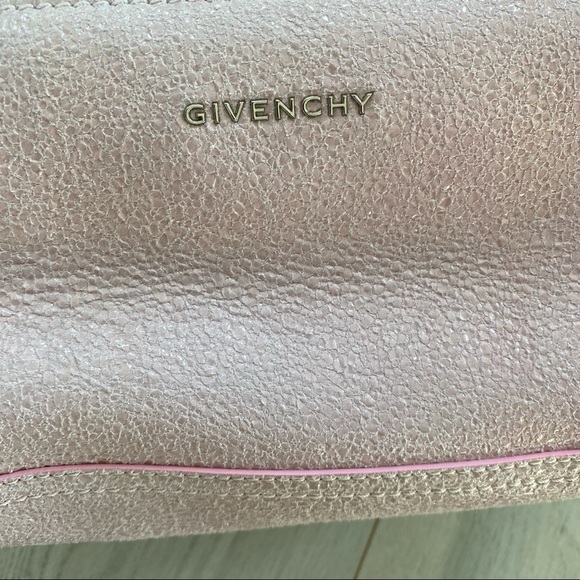 New Givenchy Pandora mini pink crackled leather bag with a shoulder strap - Picture 6 of 17